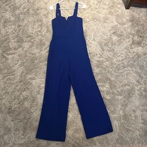Gently used blue romper 
length from waist 40”
High waist 13”